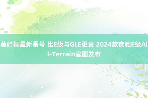 藤崎舞最新番号 比E级与GLE更贵 2024款疾驰E级All-Terrain官图发布