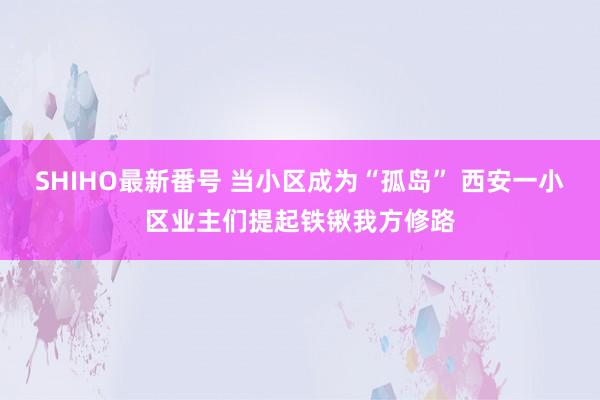 SHIHO最新番号 当小区成为“孤岛” 西安一小区业主们提起铁锹我方修路