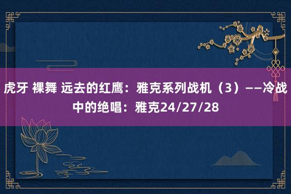 虎牙 裸舞 远去的红鹰：雅克系列战机（3）——冷战中的绝唱：雅克24/27/28