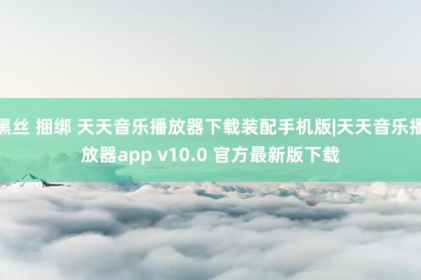 黑丝 捆绑 天天音乐播放器下载装配手机版|天天音乐播放器app v10.0 官方最新版下载