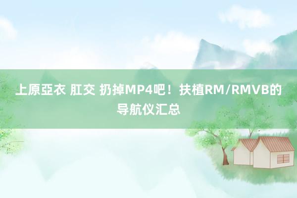 上原亞衣 肛交 扔掉MP4吧！扶植RM/RMVB的导航仪汇总